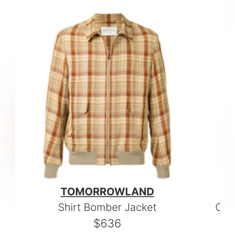 Unisex Tomorrowland shirt jacket size medium
